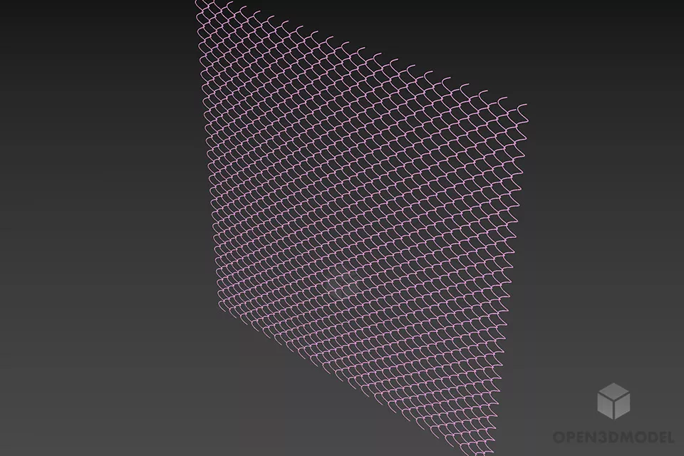 Grid Meshed 3d model 2