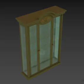 Antique Glass Cabinet 3d model