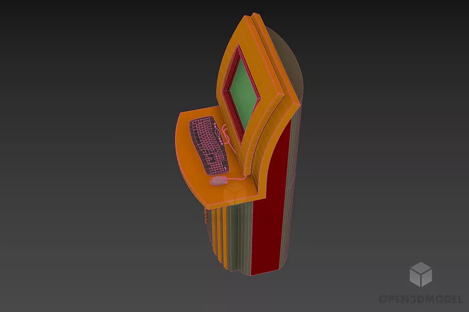 Bookstore Controller Gadget With Lcd 3d model 2