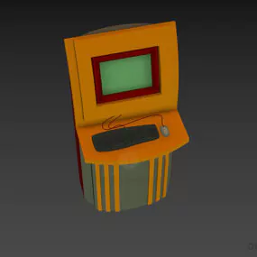 Bookstore Controller Gadget With Lcd 3d model