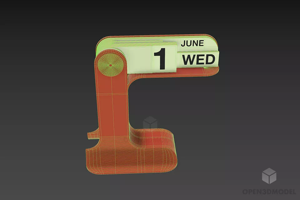 Machenic Calendar Decorative Furniture 3d model 3