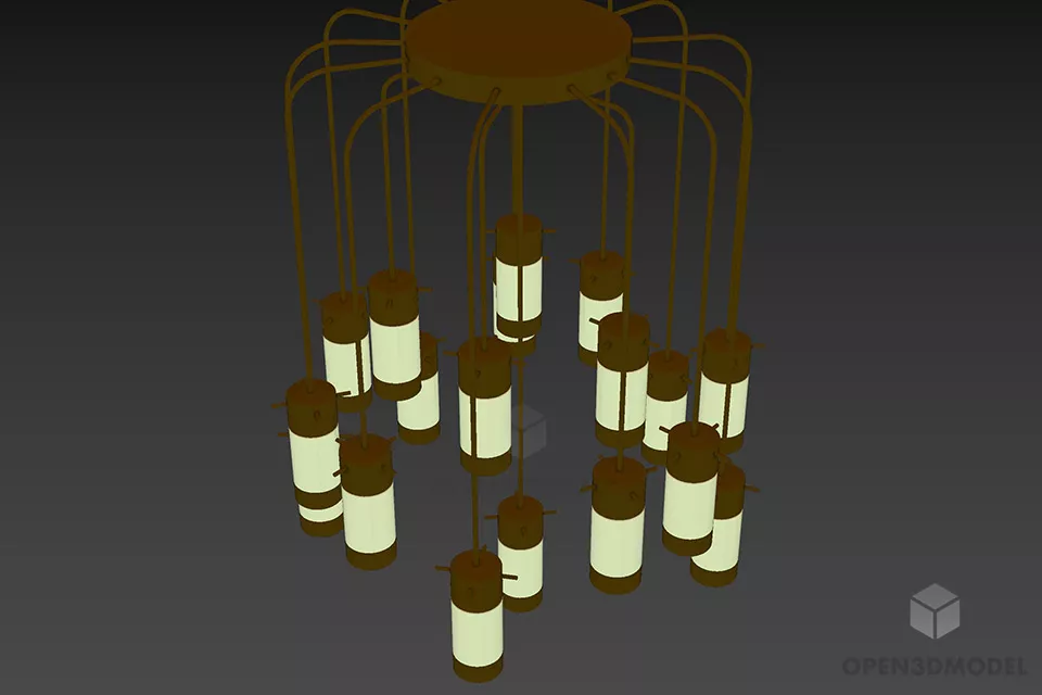 Reading Lamp With Round Stand 3d model