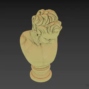 Figurine Bust Of Man 3d model