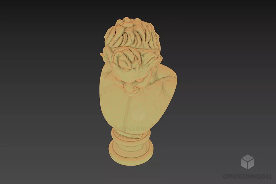 Figurine Bust Of Man 3d model 3