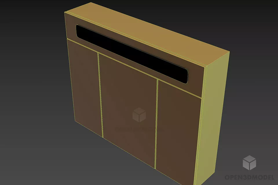 Mirror Cabinet With Light 3d model 2