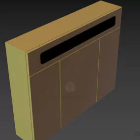 Mirror Cabinet With Light 3d model