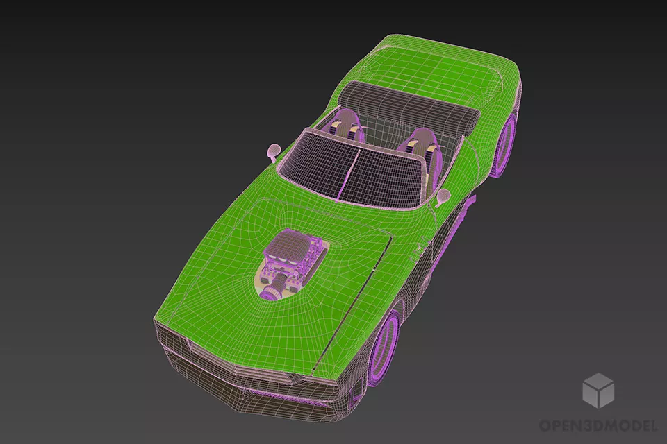Racing Sports Car Gablota 3d model 2