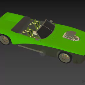 Racing Sports Car Gablota 3d model