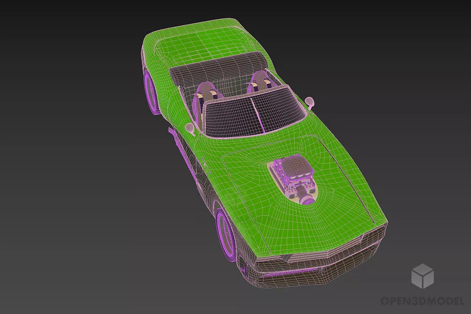 Racing Sports Car Gablota 3d model 3