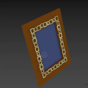 Black Photo Frame 3d model