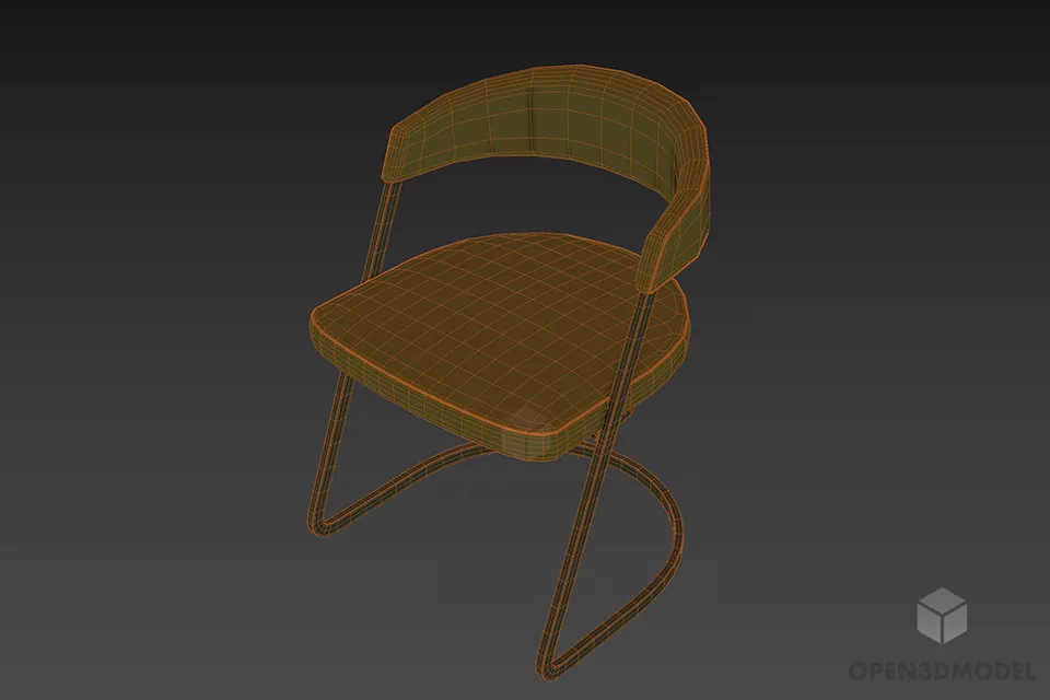 Cantilever Chair Calligari 3d model 2