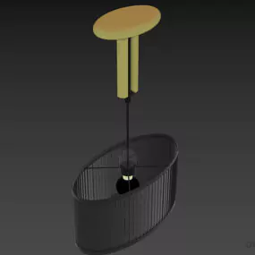 Pendant Lamp Oval Shape 3d model