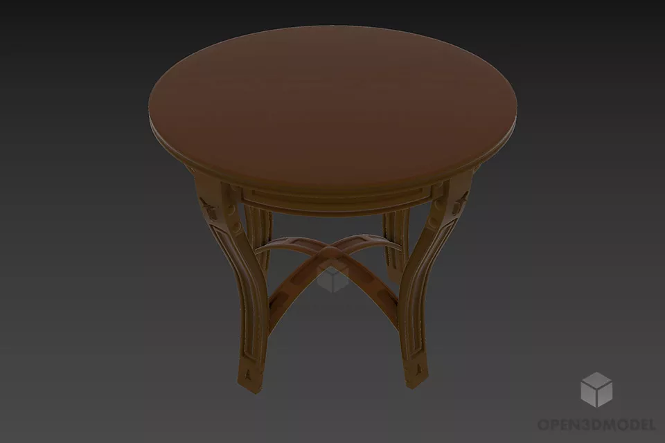 Modern Office Table With Stylist Drawers 3d model