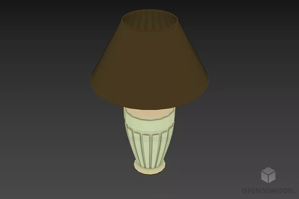 Silver Pendant Lamp Hanger Style 3d model