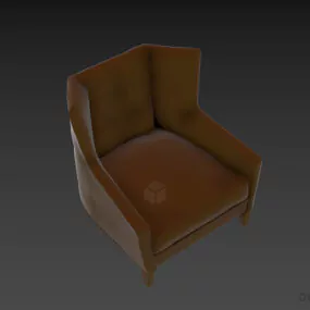 High Back Armchair Vilem 3d model