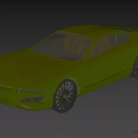 Modern Sedan Car Vehicle Smooth Edge 3d model