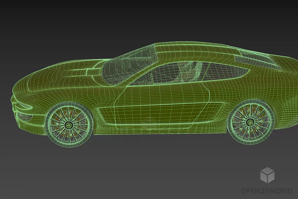 Modern Sedan Car Vehicle Smooth Edge 3d model 3
