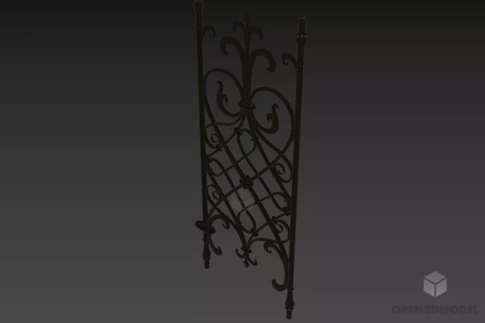 Barricade Isolated Fence 3d model
