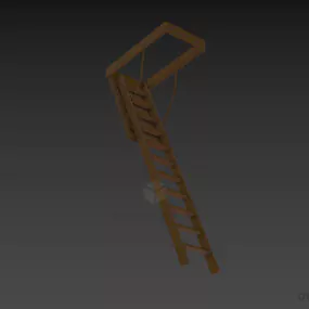 Ceiling Attic Staircase Foldable 3d model