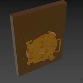 Bank Safe Door 3d model