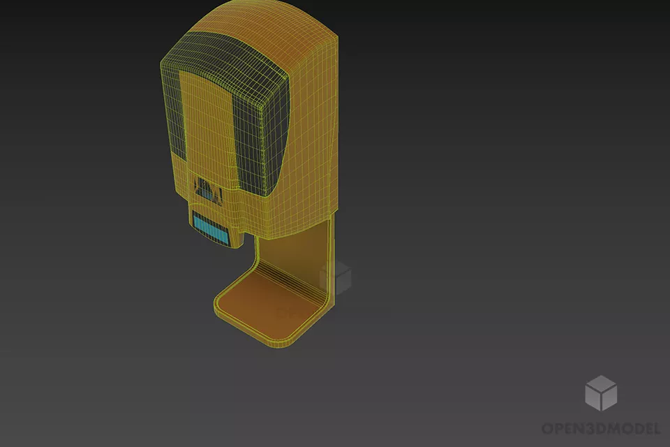 Dry Hand Machine 3d model 2