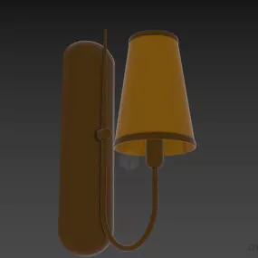 Modern Sconce Lamp With Cone Shade 3d model
