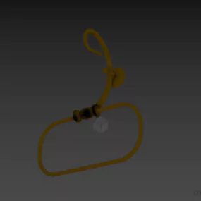 Bathroom Steel Hanger Rack 3d model
