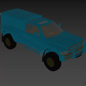 Army Truck, Dodge Vehicle 3d model