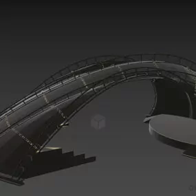 Outdoor Tent Tensile 3d model