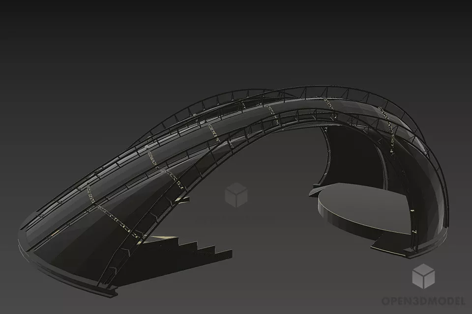 Market Center Complex Building 3d model