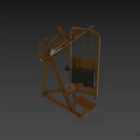 Gym Accessories Pulldown Equipment 3d model
