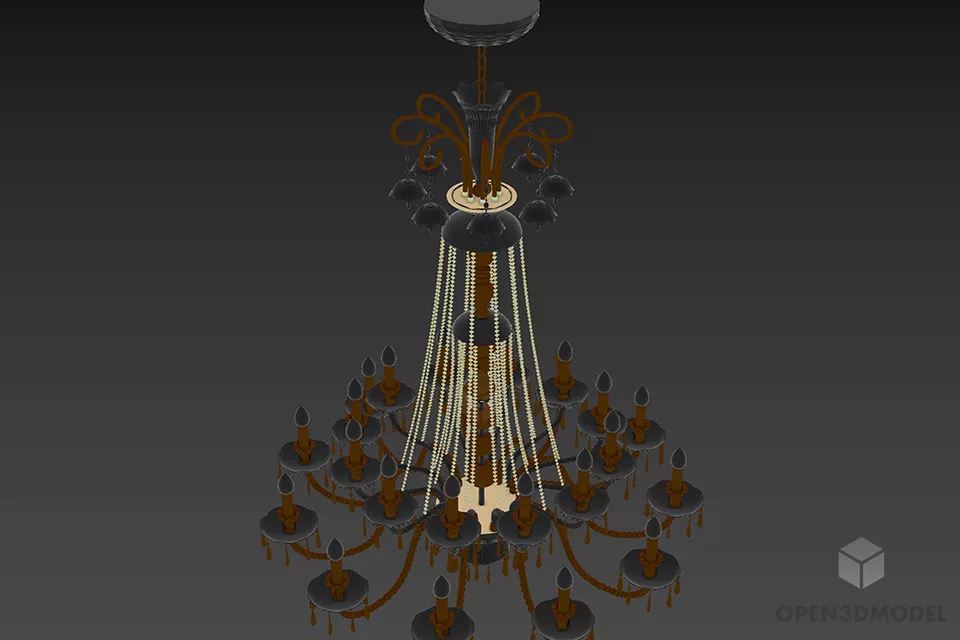 Torchere Lamp With Tripod, Boconcept Floor Lamp 3d model