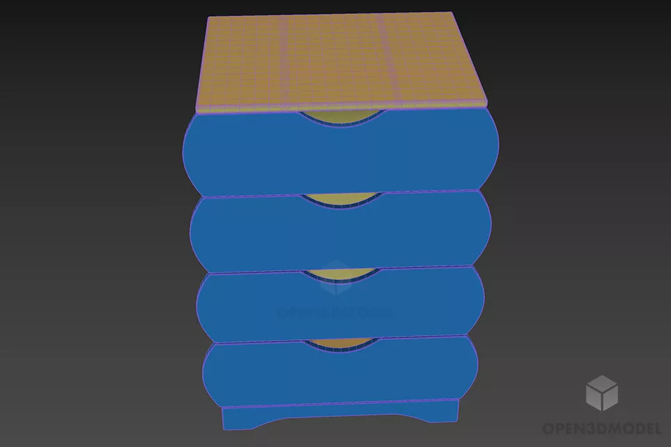 Kindergarten Locker 3d model 3