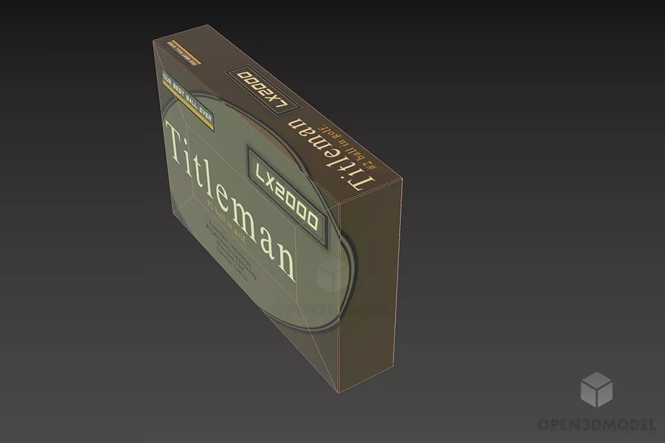 Product Box With Label 3d model 2