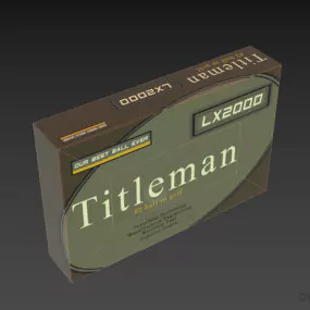 Product Box With Label 3d model