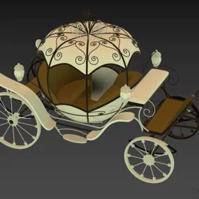 Vintage Coach Car 3d model