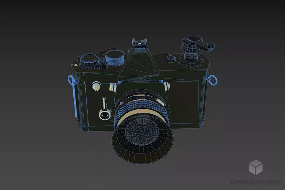 Vintage Style Camera 3d model 3