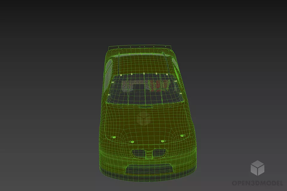 Racing Car Nascar Vehicle 3d model 3