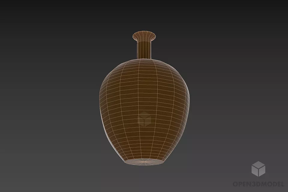 Clay Vase 3d model 3
