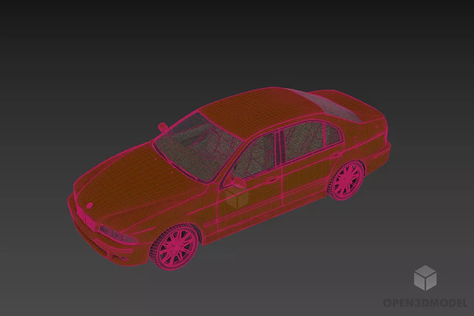 Bmw M5 German Car 3d model 2