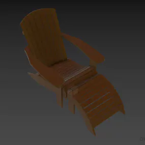 Country Lounge Chair 3d model