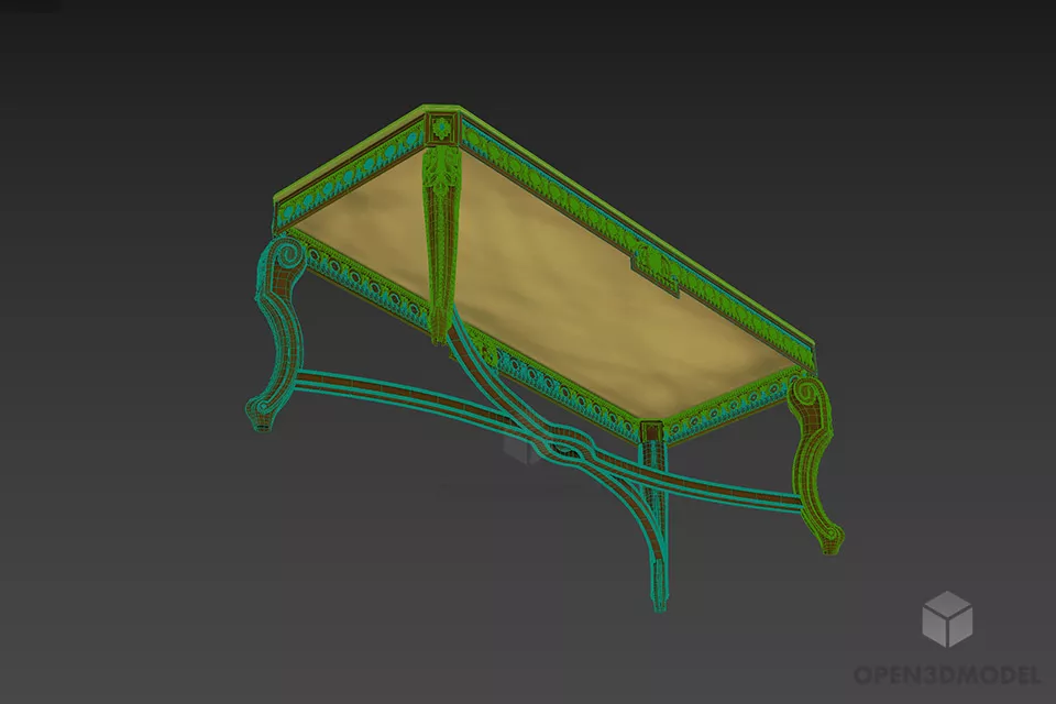 Boutique Side Table Otello 3d model 3