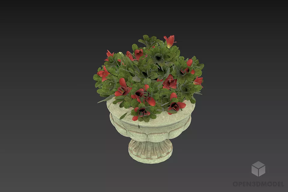 Horn On Stand Decorative Tableware 3d model
