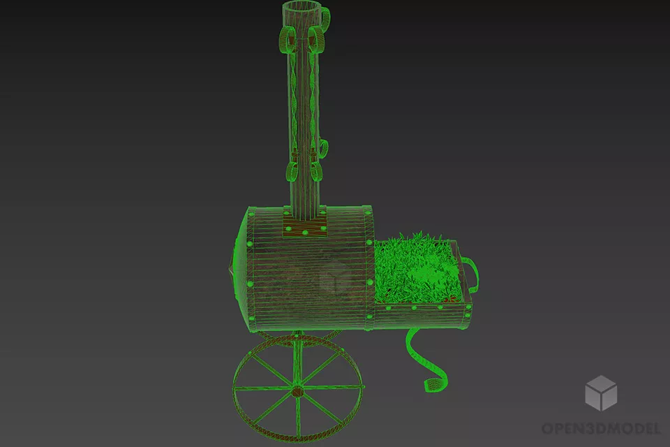 Bbq Garden Stove 3d model 3