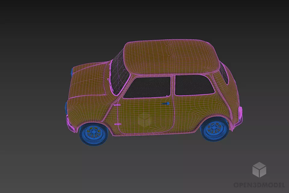 Car Mini Size Concept 3d model 3