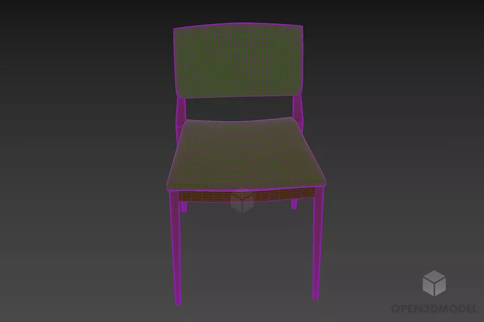 Coffee Chair Andreu 3d model 3