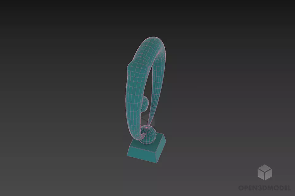Human Pose Figurine Stylist Tableware 3d model 2