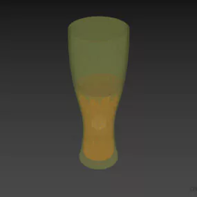German Beer Glass 3d model