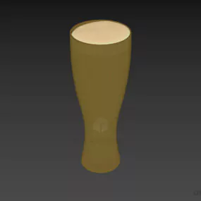 Full Beer Glass 3d model