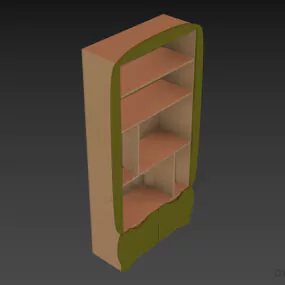 Kidroom Bookcase Rack Furniture 3d model